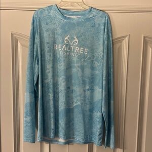 Realtree Fishing Aqua Long Sleeve Shirt